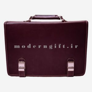 کیف اداری چرمی زرشکی