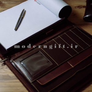 کیف دورزیپ چرمی فولدر