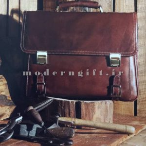 کیف چرم اداری مردانه دو قفل رمز دار